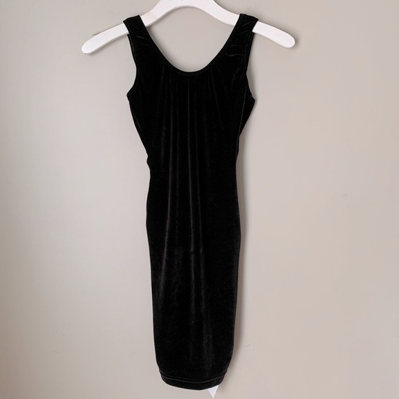 American Apparel size XS scoop back velvet dress NWT - Picture 6 of 11
